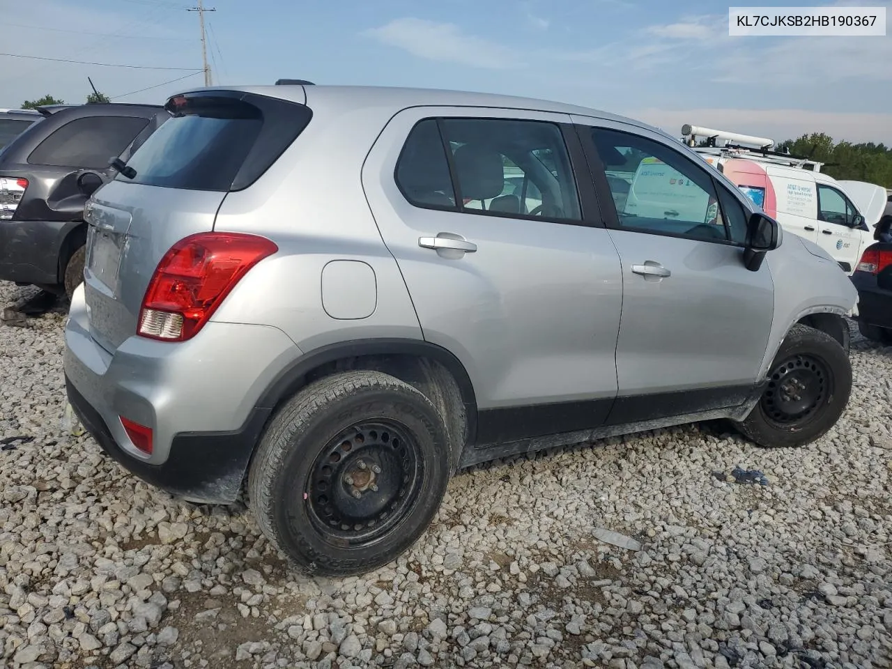 KL7CJKSB2HB190367 2017 Chevrolet Trax Ls