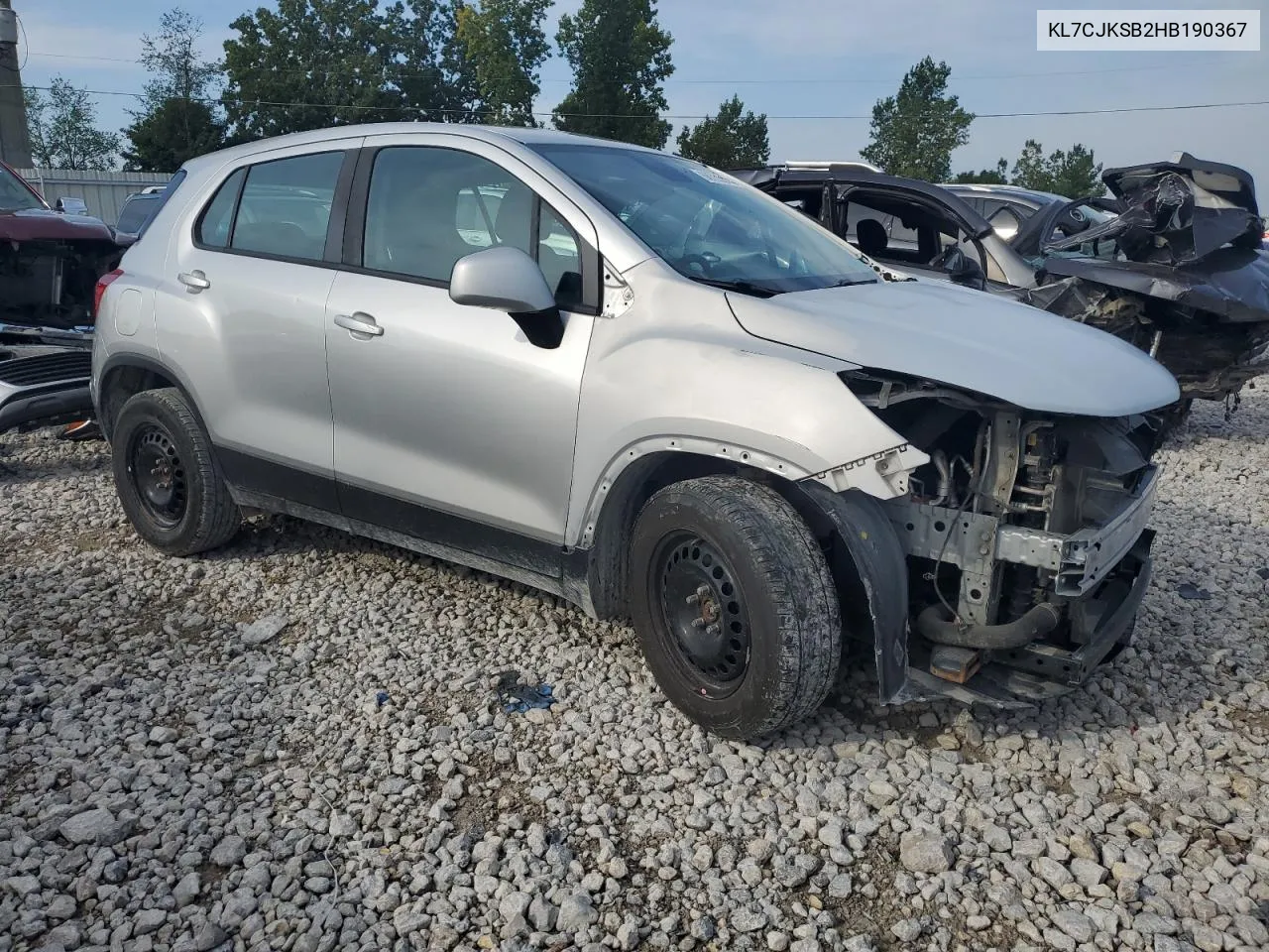 KL7CJKSB2HB190367 2017 Chevrolet Trax Ls