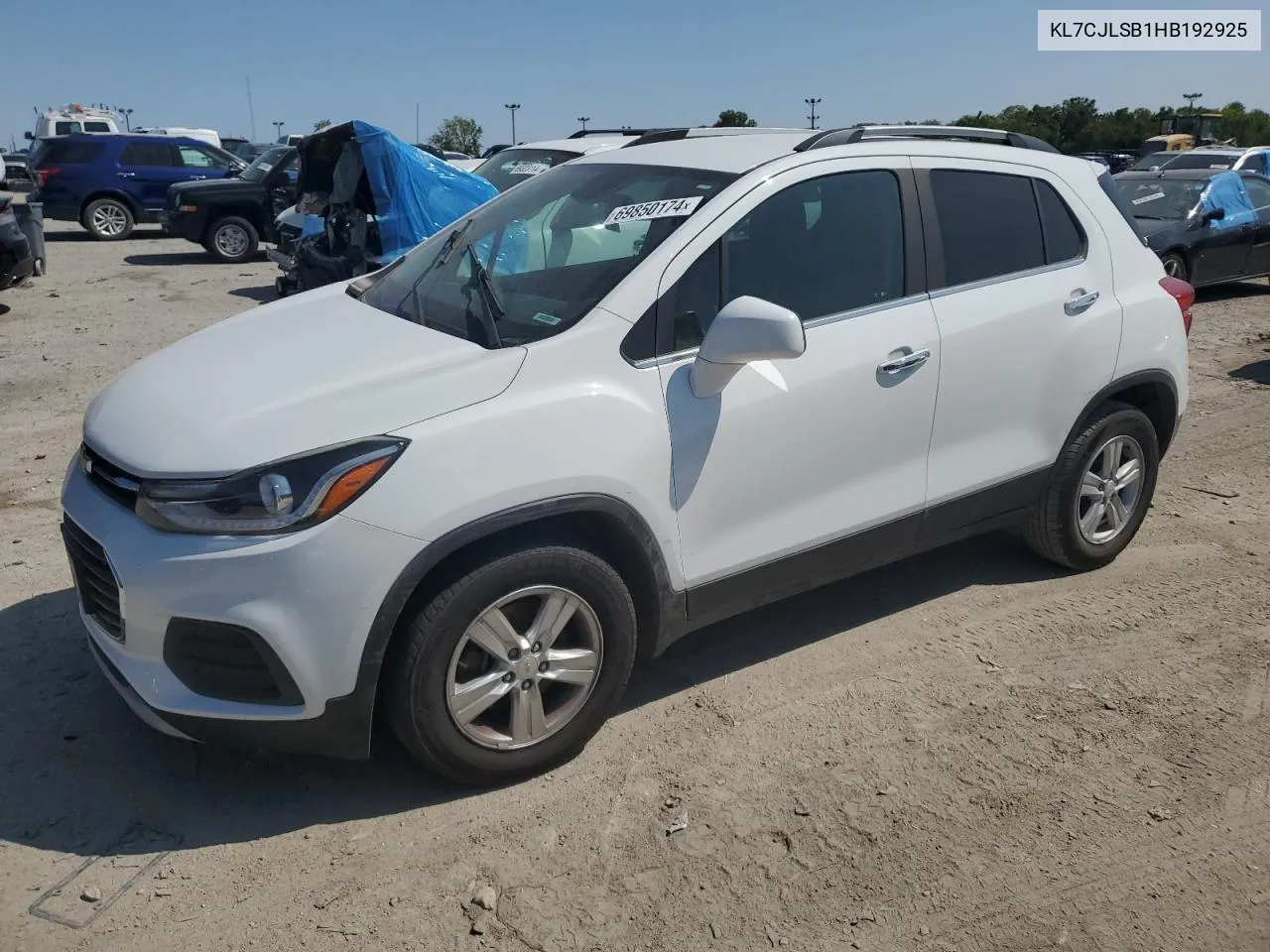 2017 Chevrolet Trax 1Lt VIN: KL7CJLSB1HB192925 Lot: 69850174