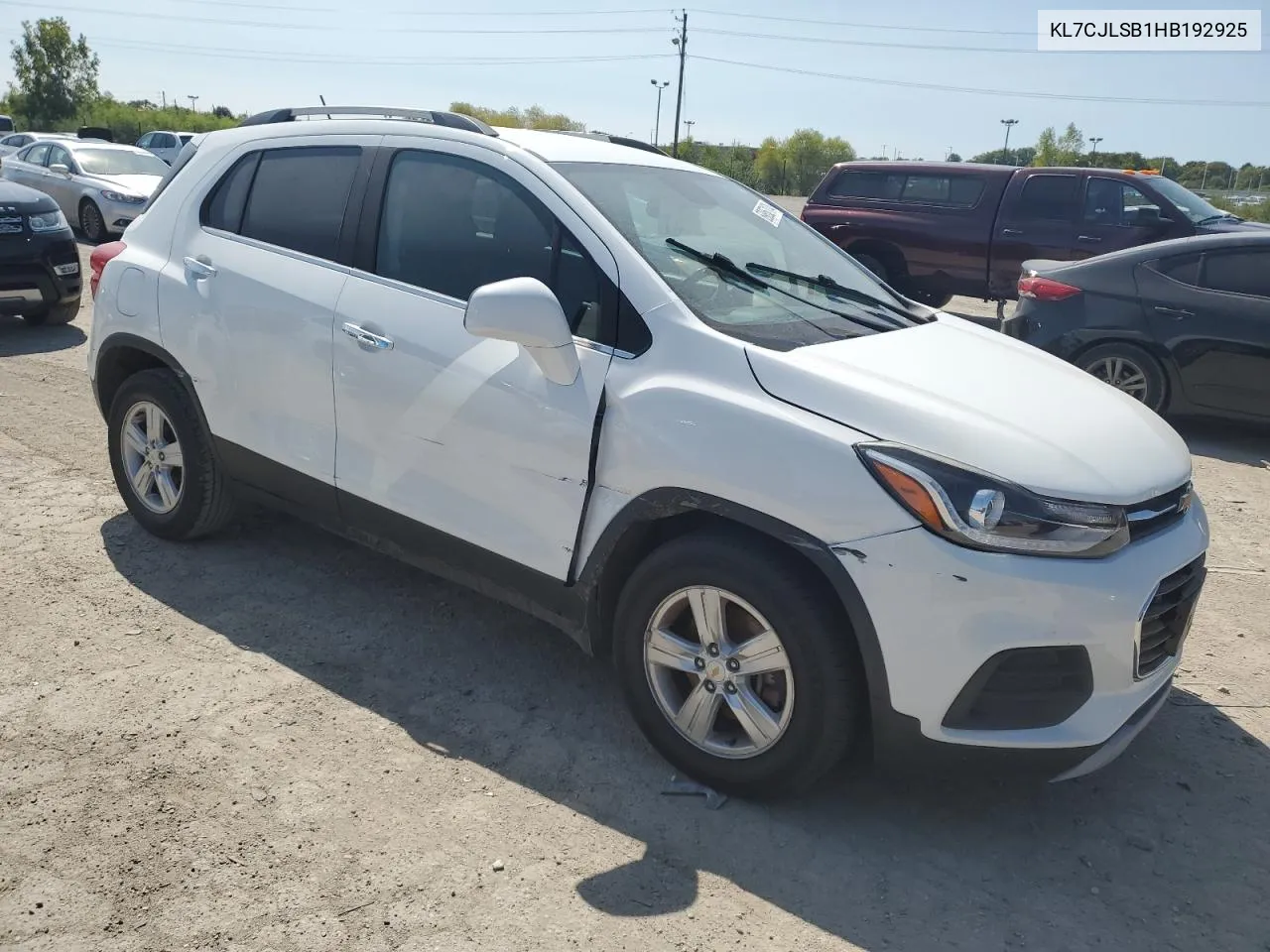 2017 Chevrolet Trax 1Lt VIN: KL7CJLSB1HB192925 Lot: 69850174