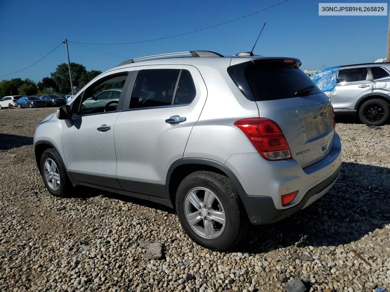 2017 Chevrolet Trax 1Lt VIN: 3GNCJPSB9HL265829 Lot: 70080404