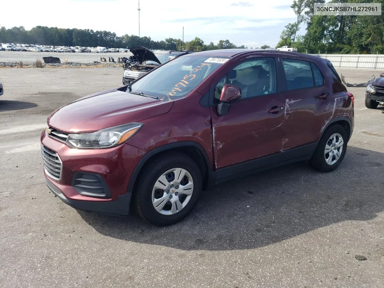 2017 Chevrolet Trax Ls VIN: 3GNCJKSB7HL272961 Lot: 70471524