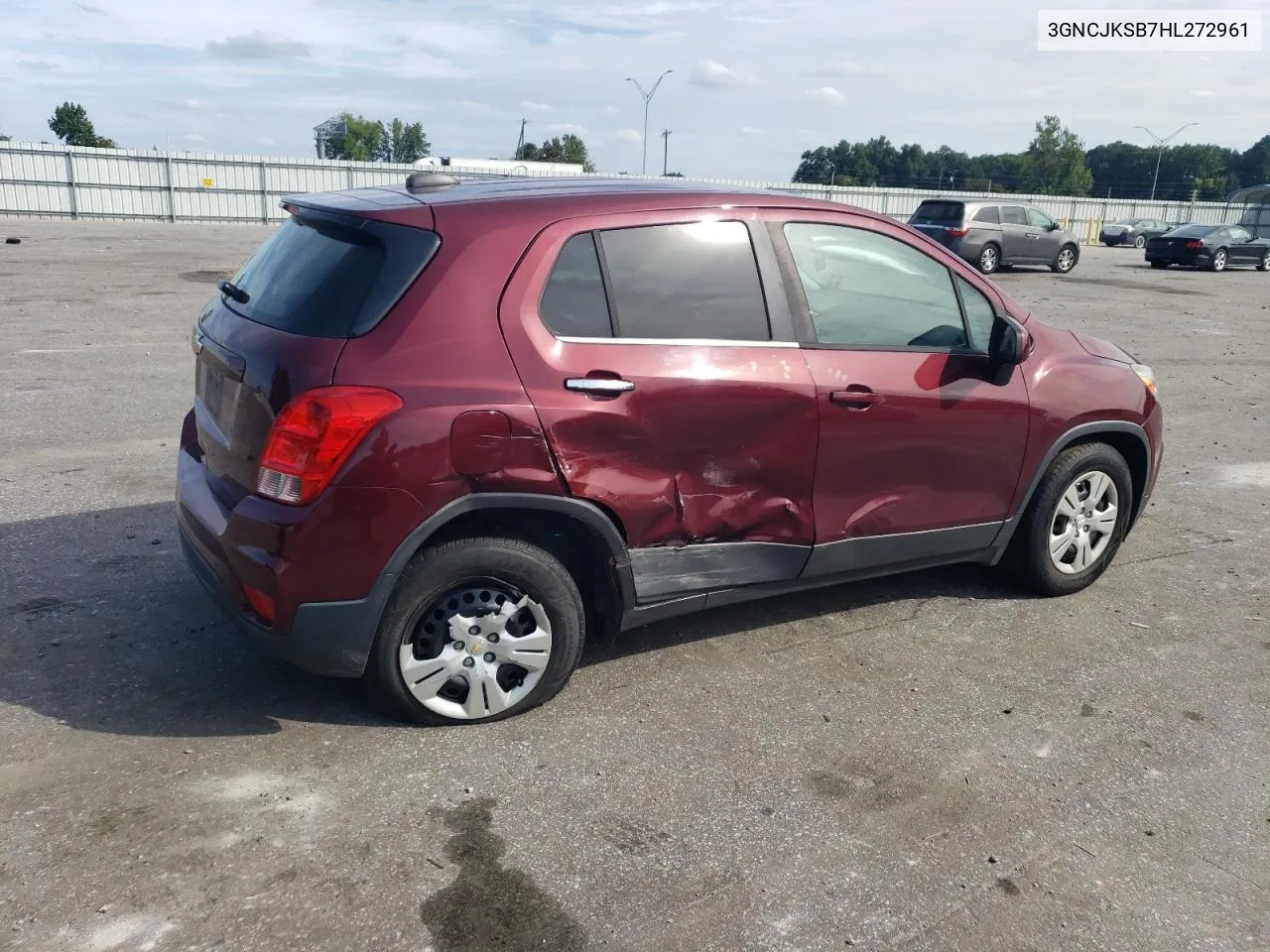 2017 Chevrolet Trax Ls VIN: 3GNCJKSB7HL272961 Lot: 70471524