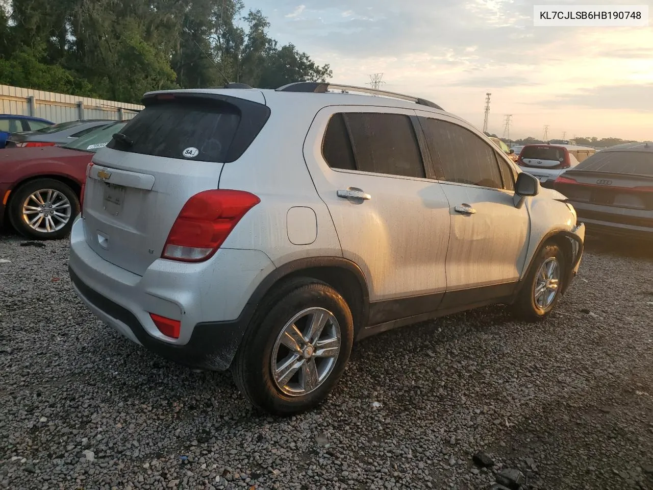 2017 Chevrolet Trax 1Lt VIN: KL7CJLSB6HB190748 Lot: 71125084