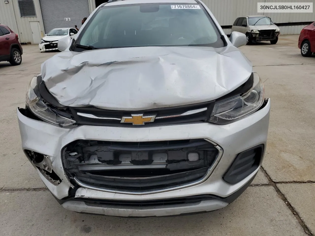 2017 Chevrolet Trax 1Lt VIN: 3GNCJLSB0HL160427 Lot: 71670864