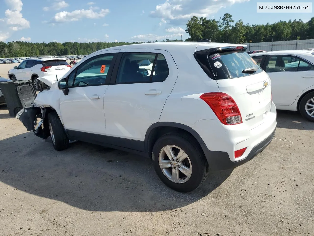 2017 Chevrolet Trax Ls VIN: KL7CJNSB7HB251164 Lot: 71933044