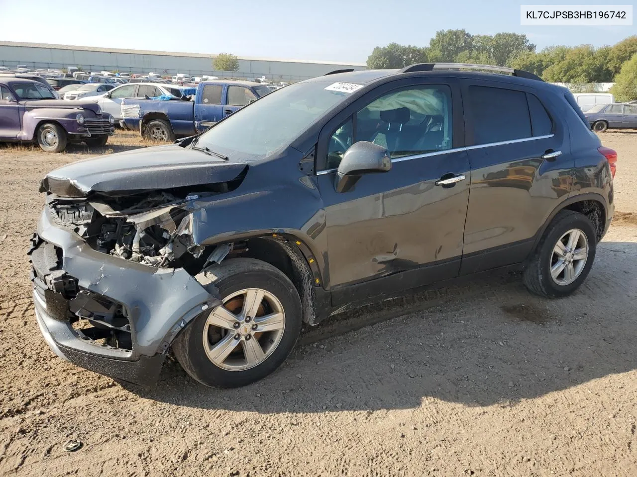 2017 Chevrolet Trax 1Lt VIN: KL7CJPSB3HB196742 Lot: 72034484