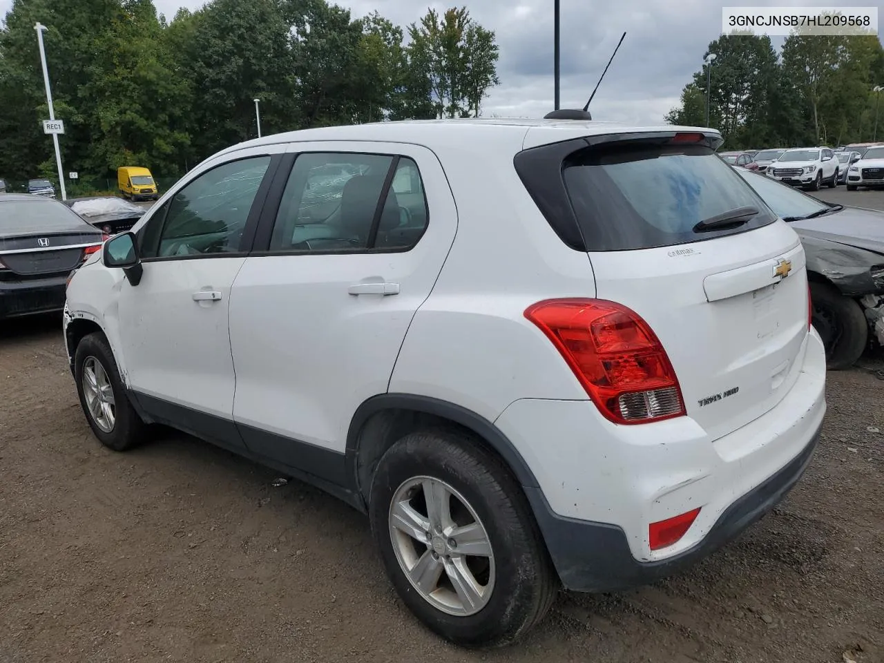 2017 Chevrolet Trax Ls VIN: 3GNCJNSB7HL209568 Lot: 72469914