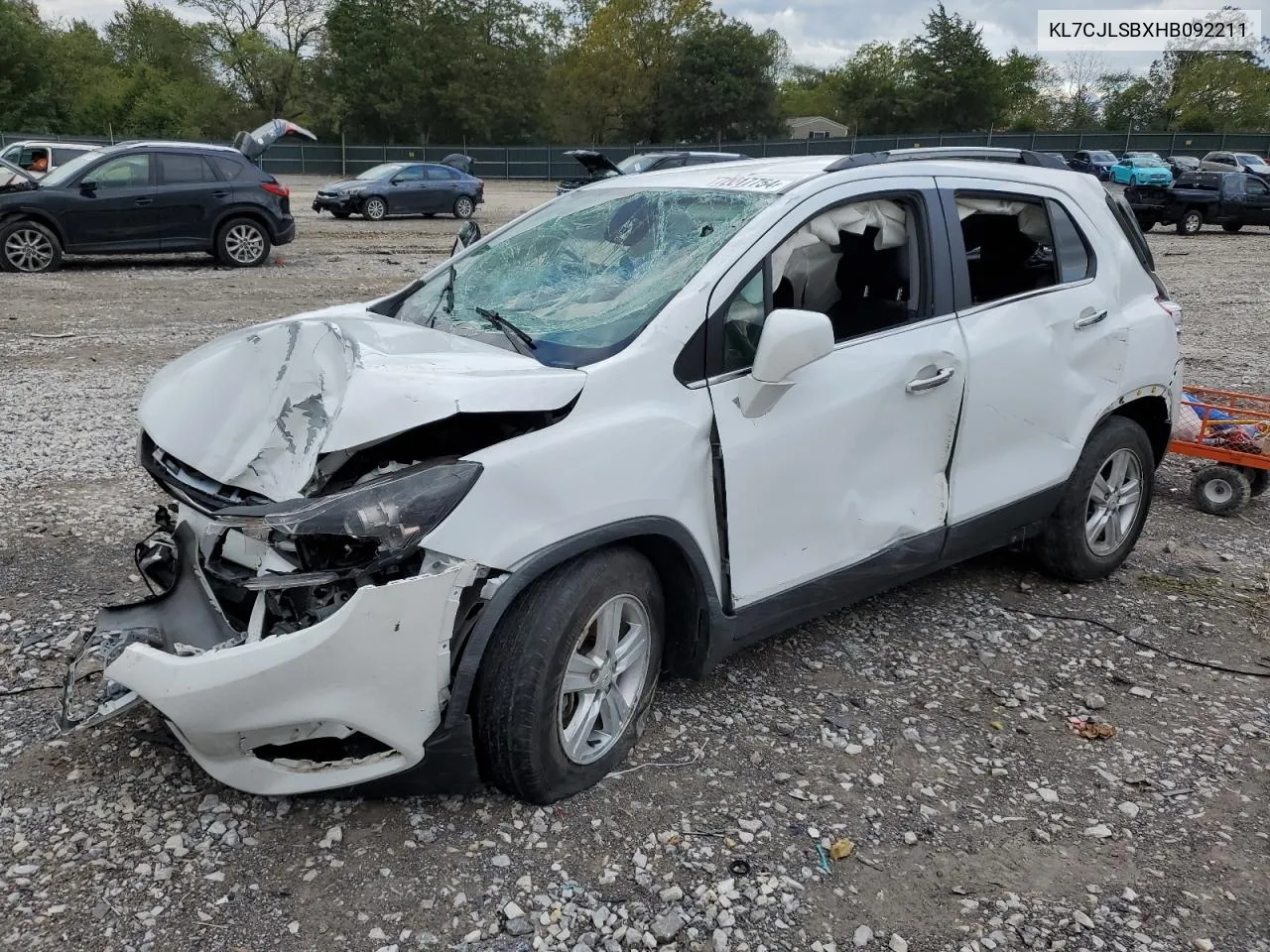 KL7CJLSBXHB092211 2017 Chevrolet Trax 1Lt