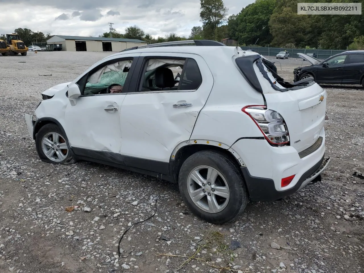 KL7CJLSBXHB092211 2017 Chevrolet Trax 1Lt