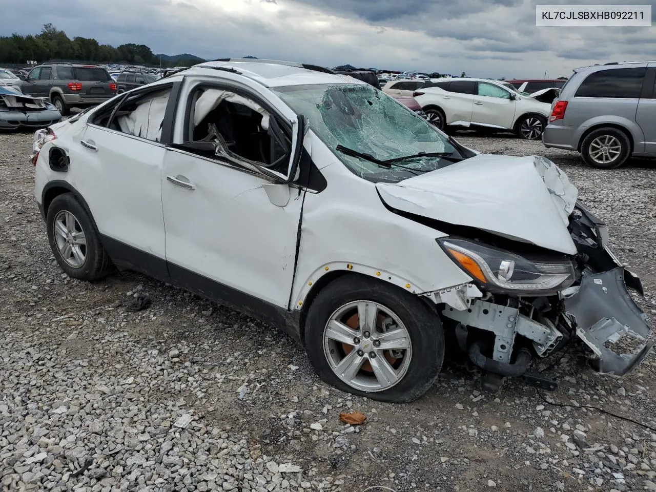 2017 Chevrolet Trax 1Lt VIN: KL7CJLSBXHB092211 Lot: 72617754