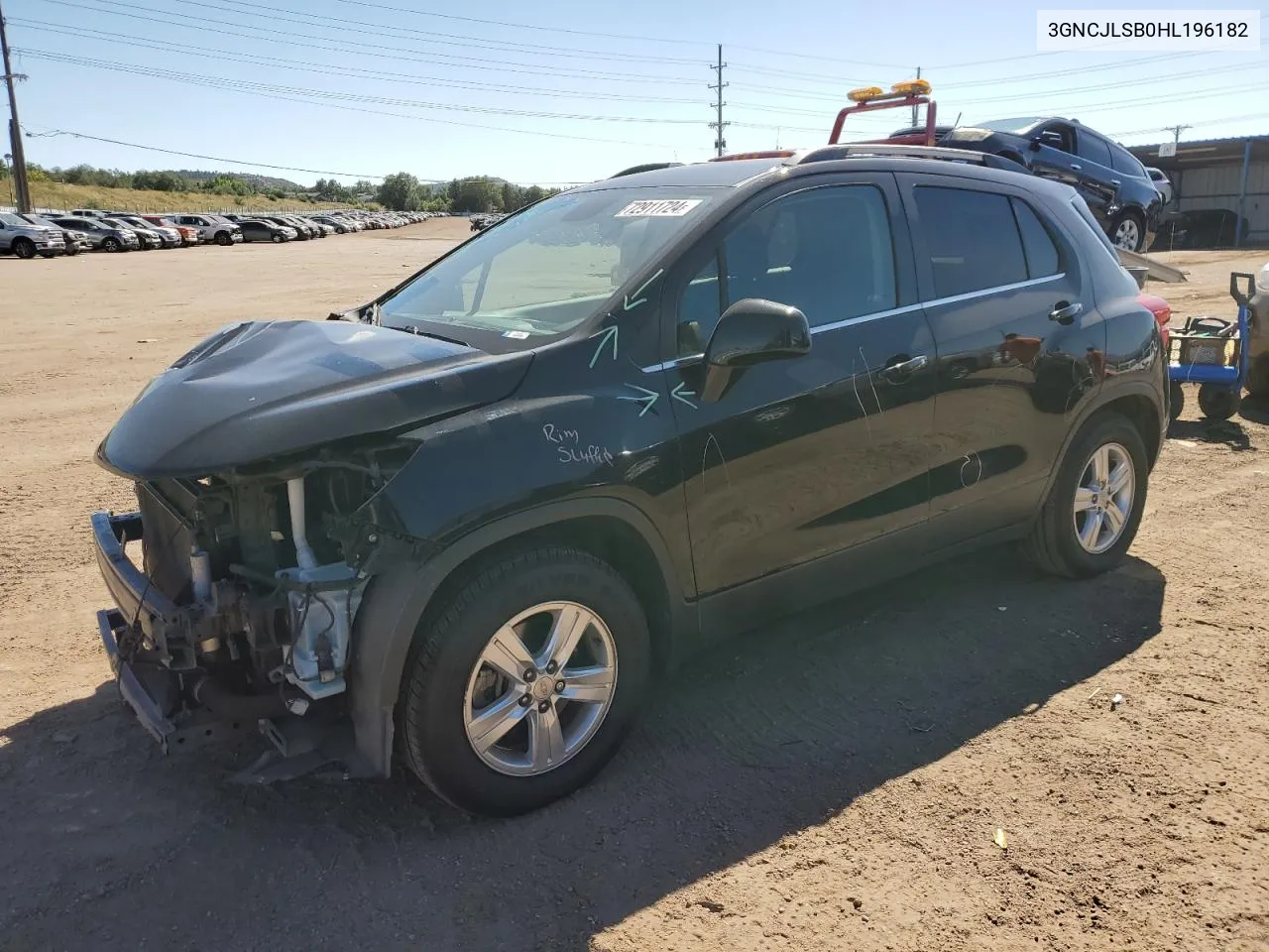 2017 Chevrolet Trax 1Lt VIN: 3GNCJLSB0HL196182 Lot: 72911724