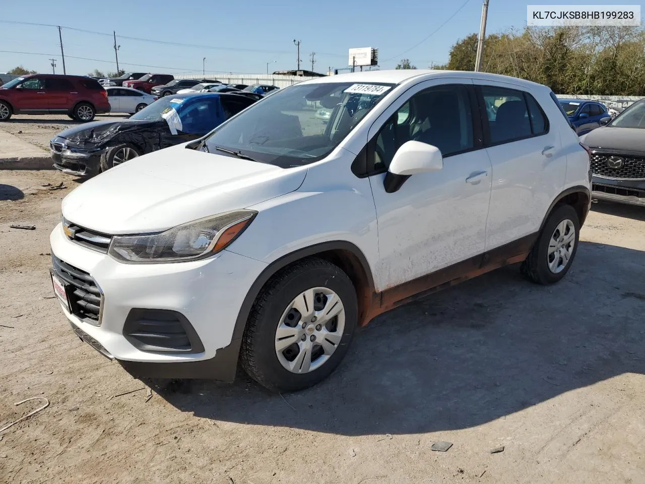 2017 Chevrolet Trax Ls VIN: KL7CJKSB8HB199283 Lot: 73119784