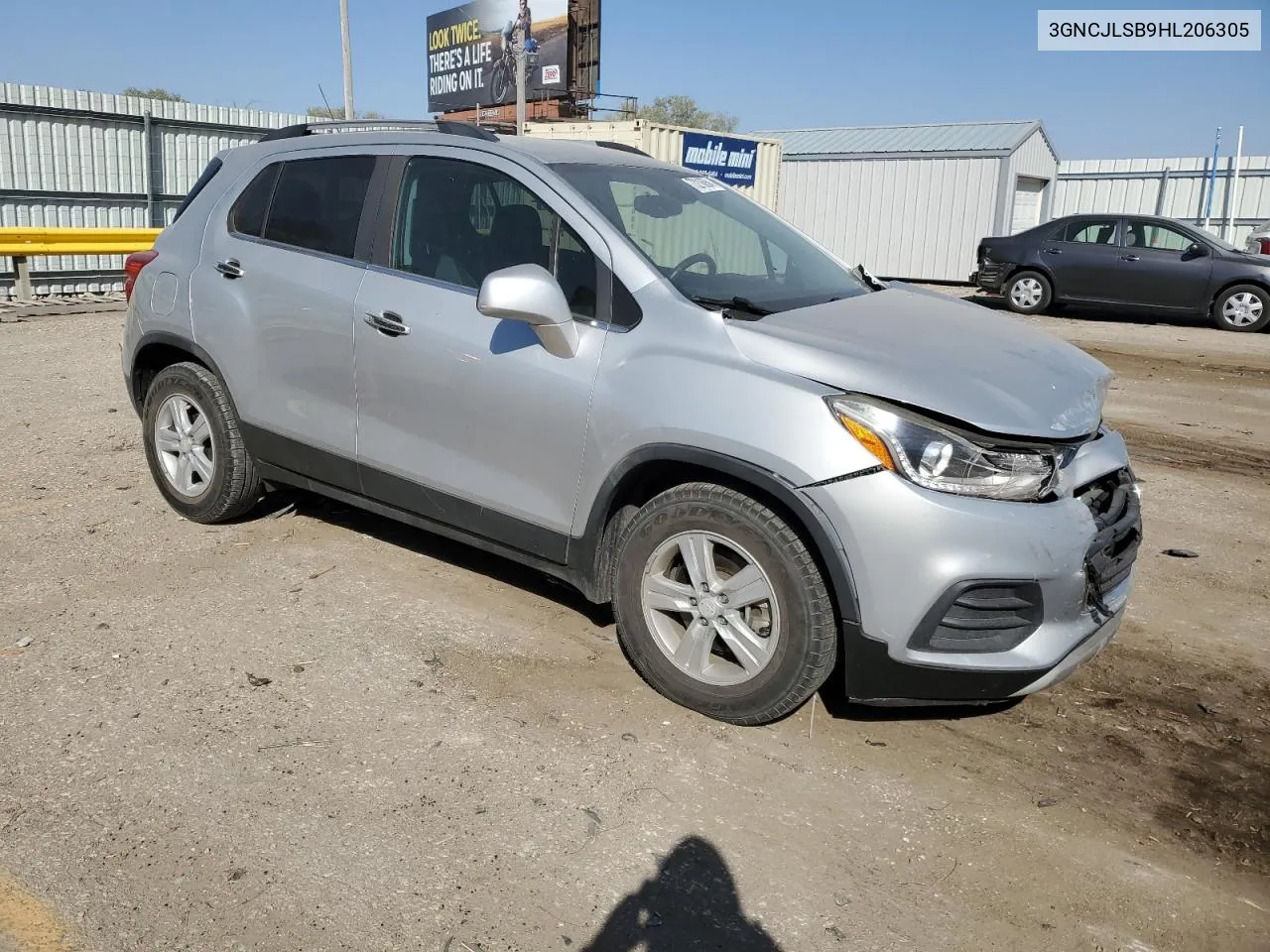 2017 Chevrolet Trax 1Lt VIN: 3GNCJLSB9HL206305 Lot: 73216054