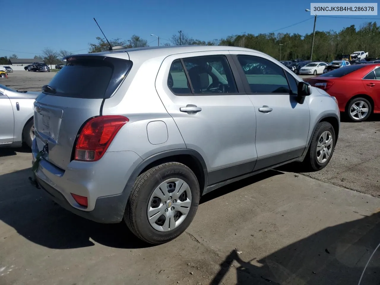 2017 Chevrolet Trax Ls VIN: 3GNCJKSB4HL286378 Lot: 73277684