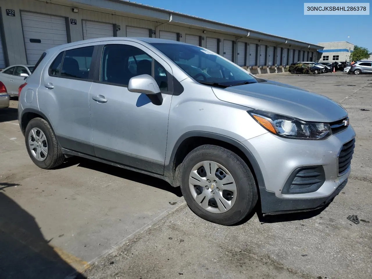 2017 Chevrolet Trax Ls VIN: 3GNCJKSB4HL286378 Lot: 73277684