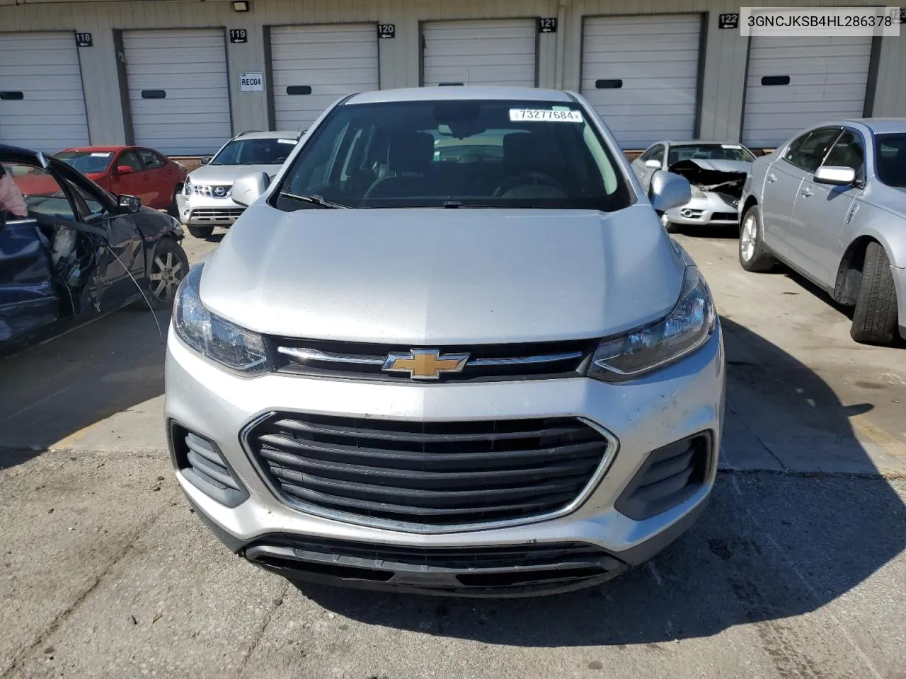 2017 Chevrolet Trax Ls VIN: 3GNCJKSB4HL286378 Lot: 73277684