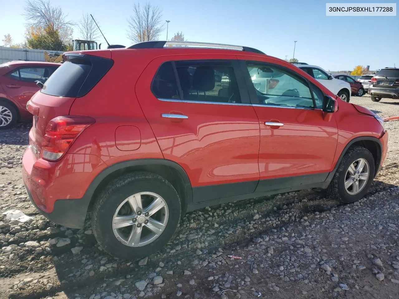 2017 Chevrolet Trax 1Lt VIN: 3GNCJPSBXHL177288 Lot: 73498644