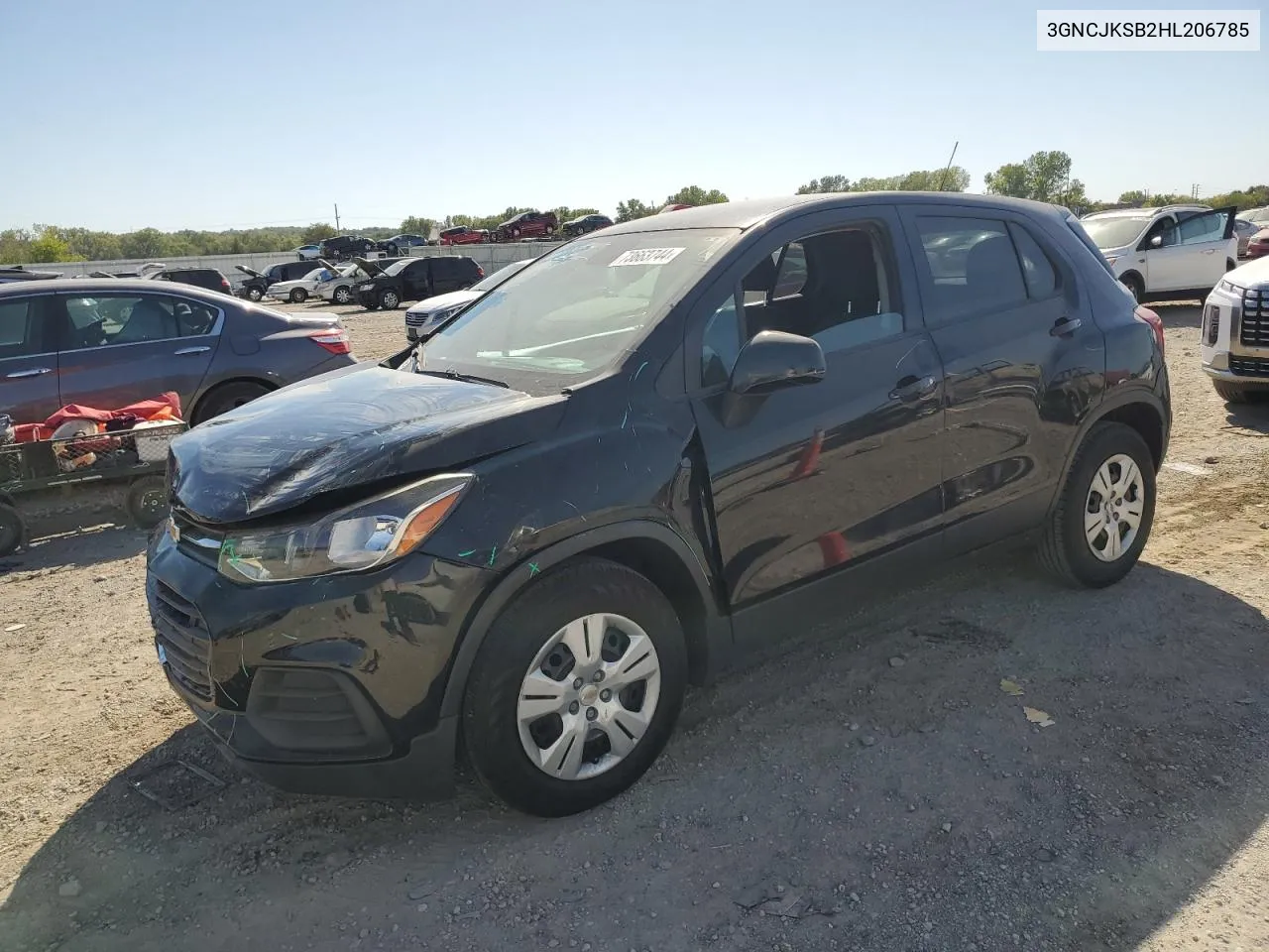 2017 Chevrolet Trax Ls VIN: 3GNCJKSB2HL206785 Lot: 73663744