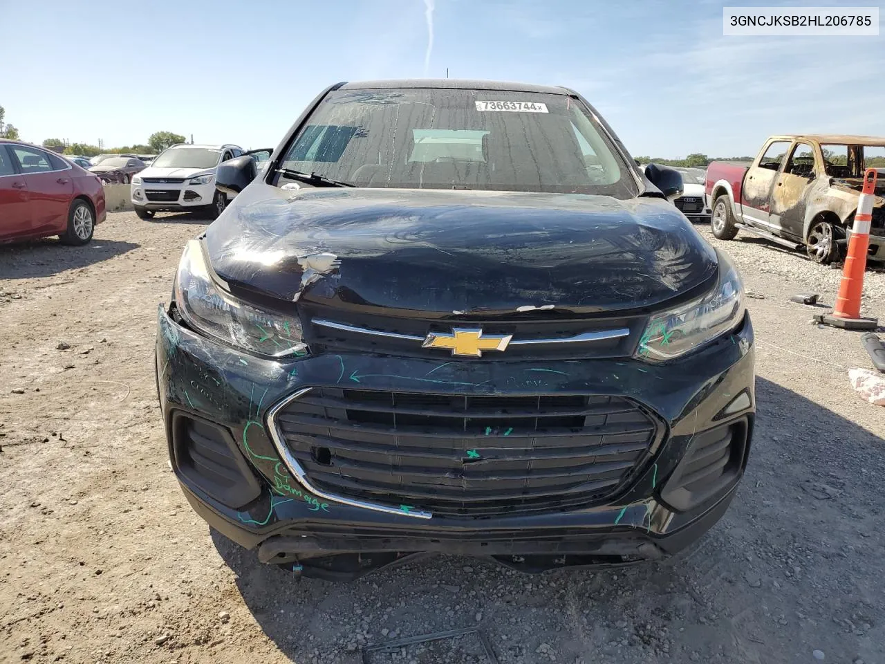 3GNCJKSB2HL206785 2017 Chevrolet Trax Ls