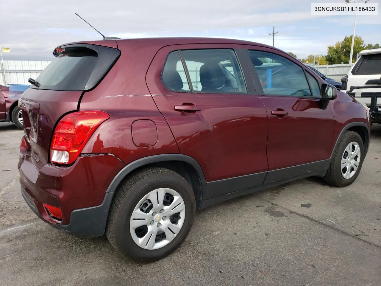 2017 Chevrolet Trax Ls VIN: 3GNCJKSB1HL186433 Lot: 74004694