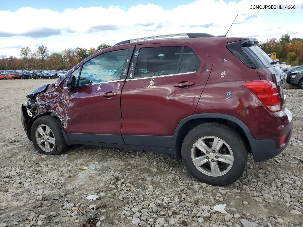 2017 Chevrolet Trax 1Lt VIN: 3GNCJPSB0HL146681 Lot: 74034114