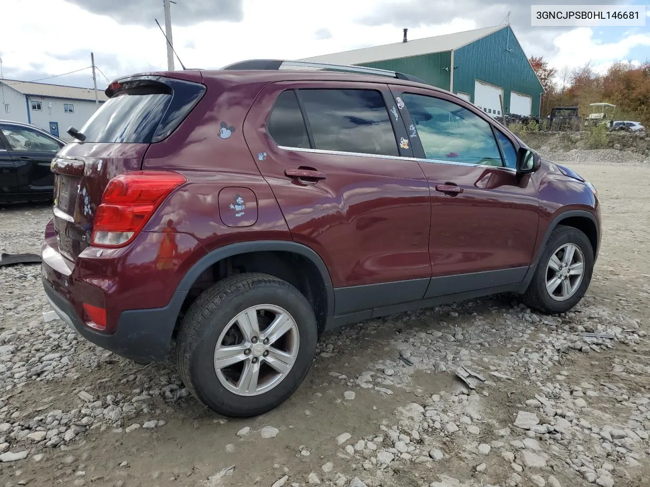 2017 Chevrolet Trax 1Lt VIN: 3GNCJPSB0HL146681 Lot: 74034114