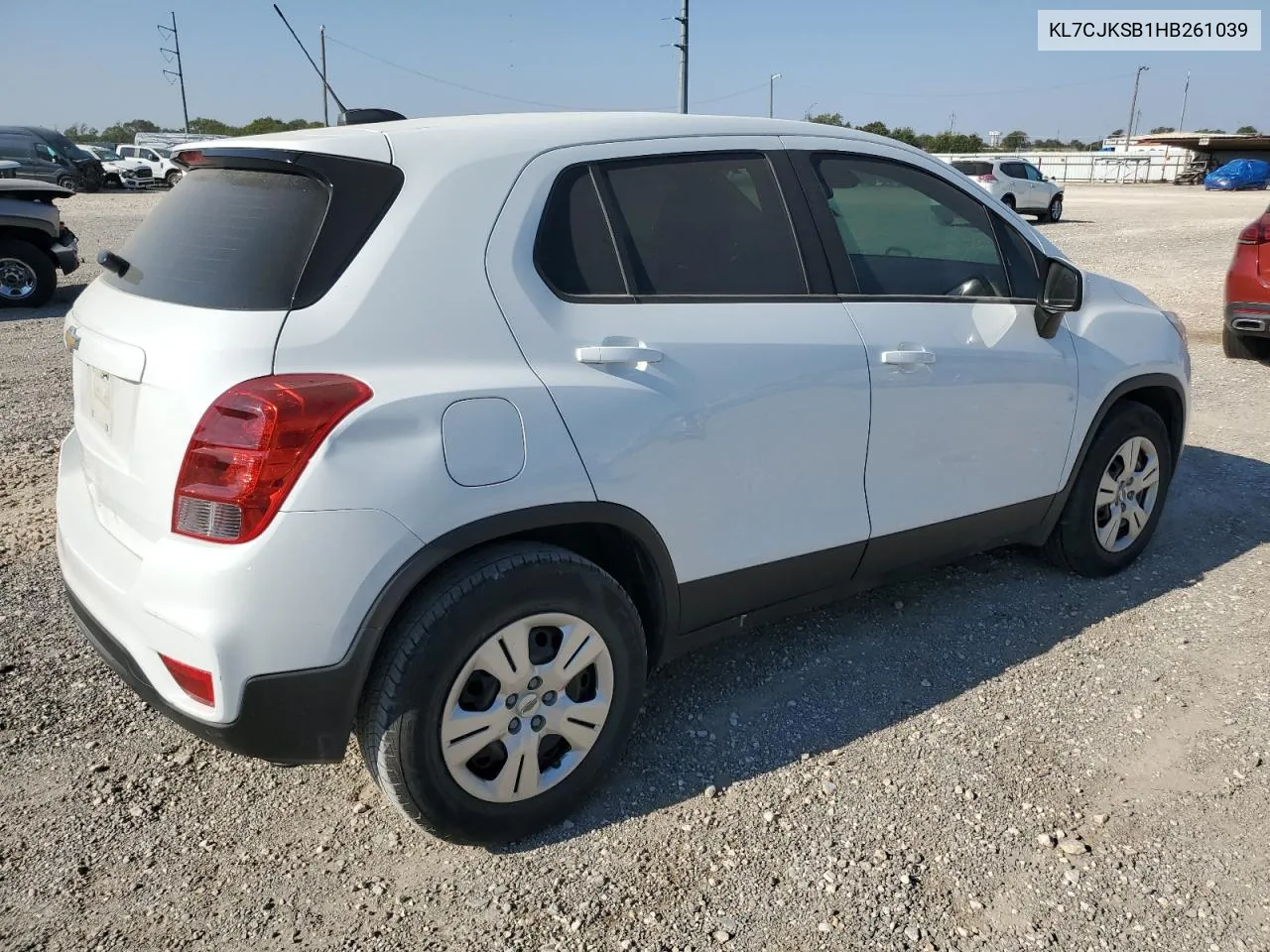 2017 Chevrolet Trax Ls VIN: KL7CJKSB1HB261039 Lot: 74499644