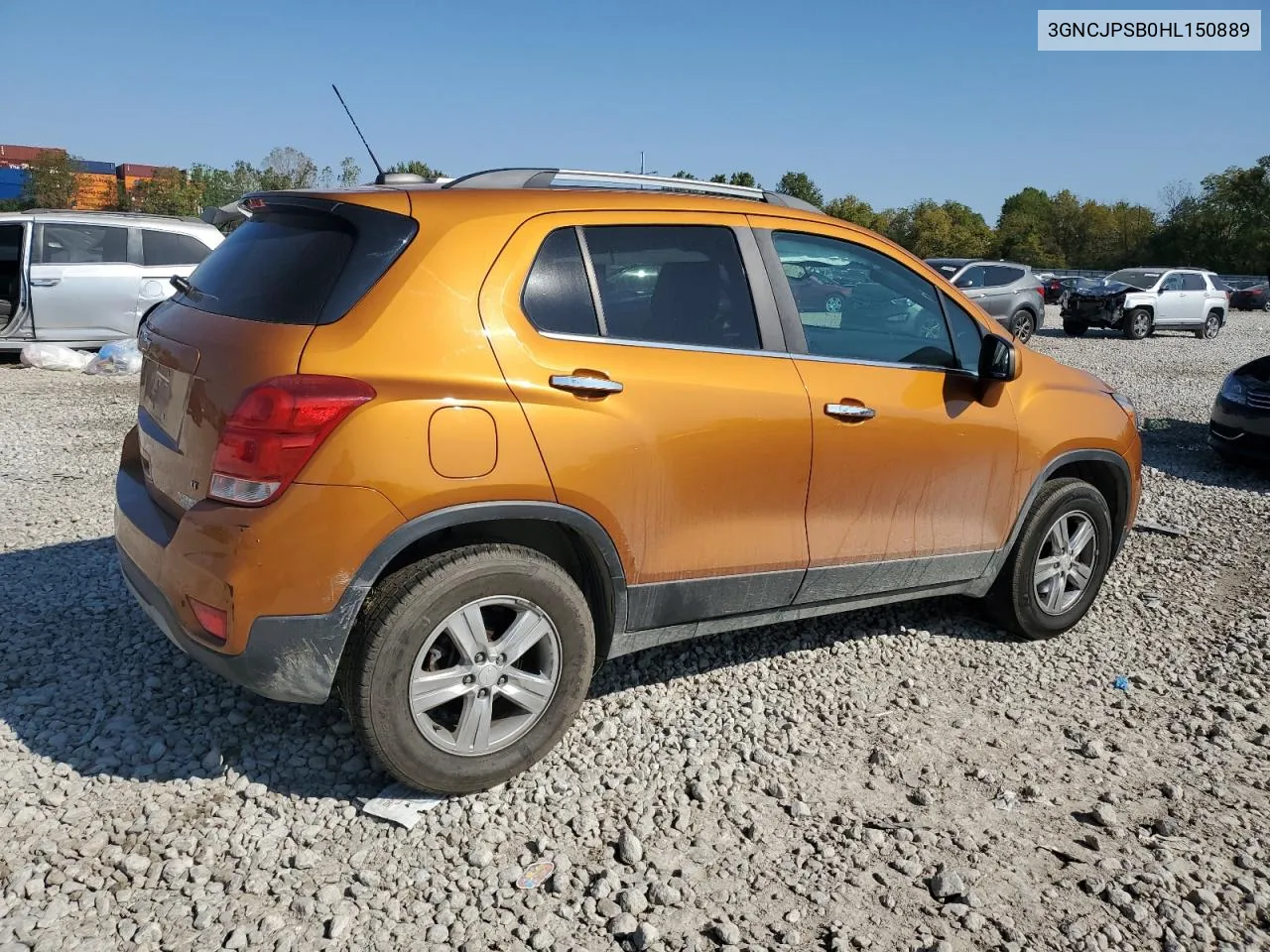 2017 Chevrolet Trax 1Lt VIN: 3GNCJPSB0HL150889 Lot: 75490534