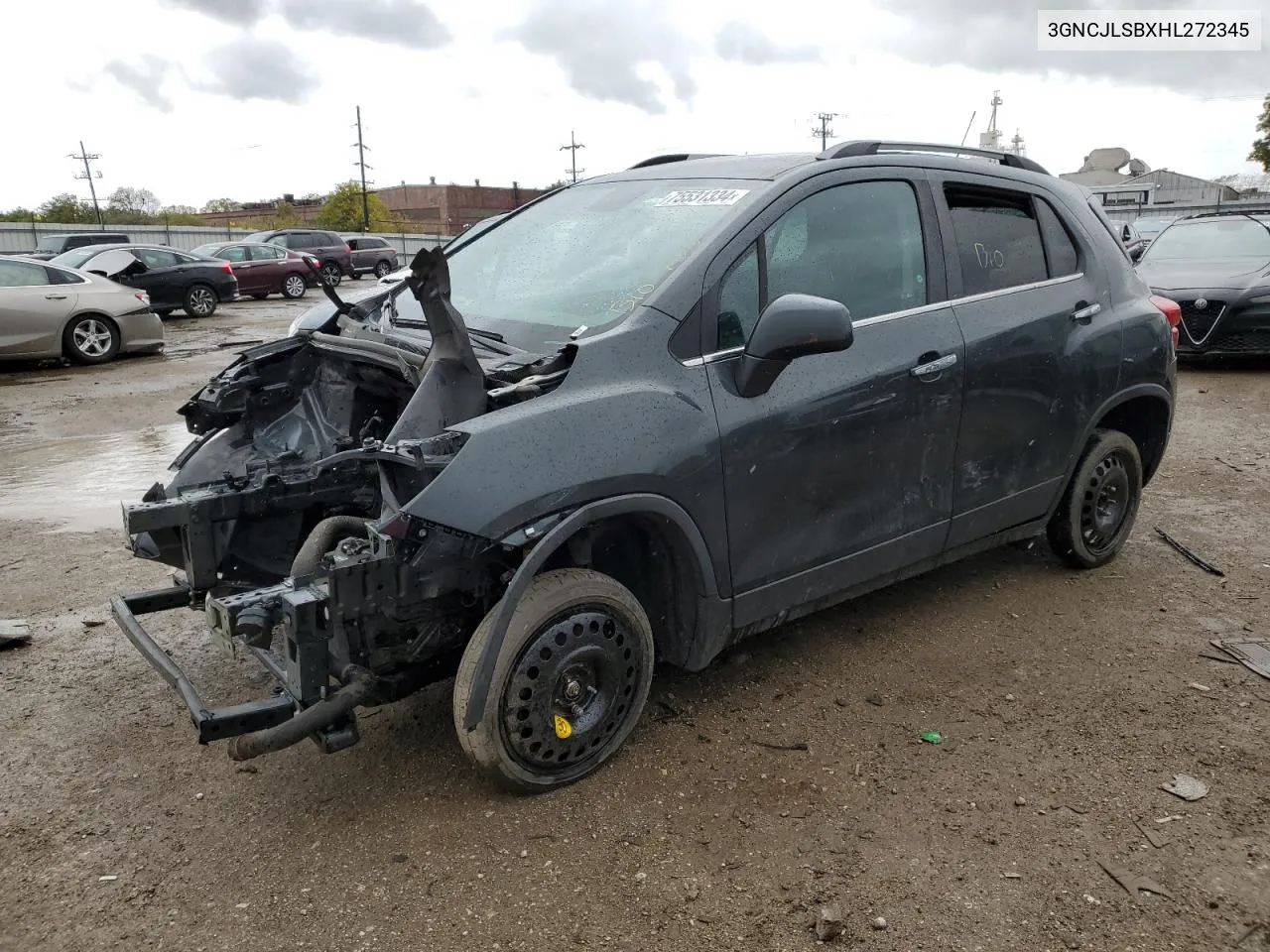 2017 Chevrolet Trax 1Lt VIN: 3GNCJLSBXHL272345 Lot: 75531334