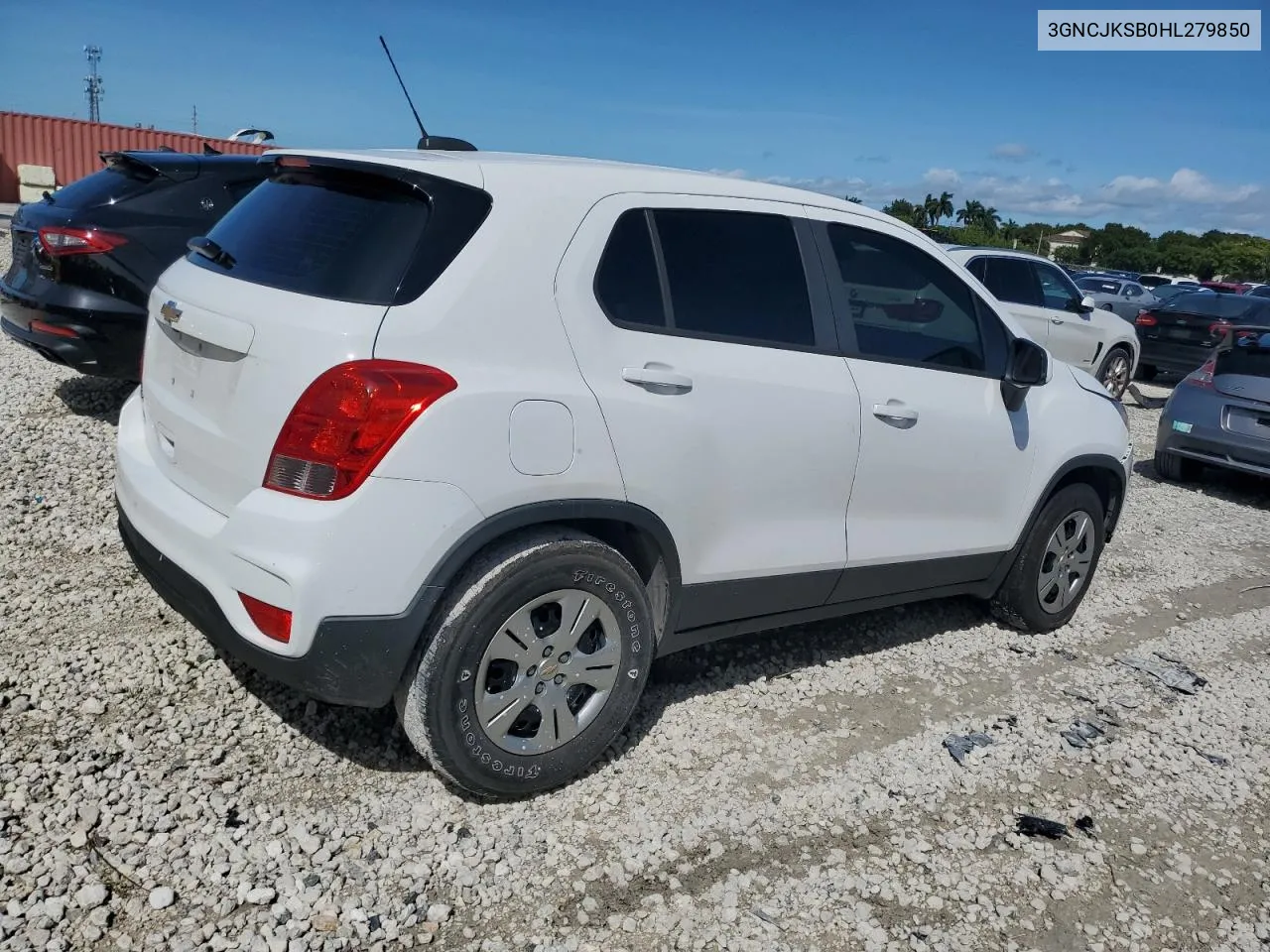 2017 Chevrolet Trax Ls VIN: 3GNCJKSB0HL279850 Lot: 75654954