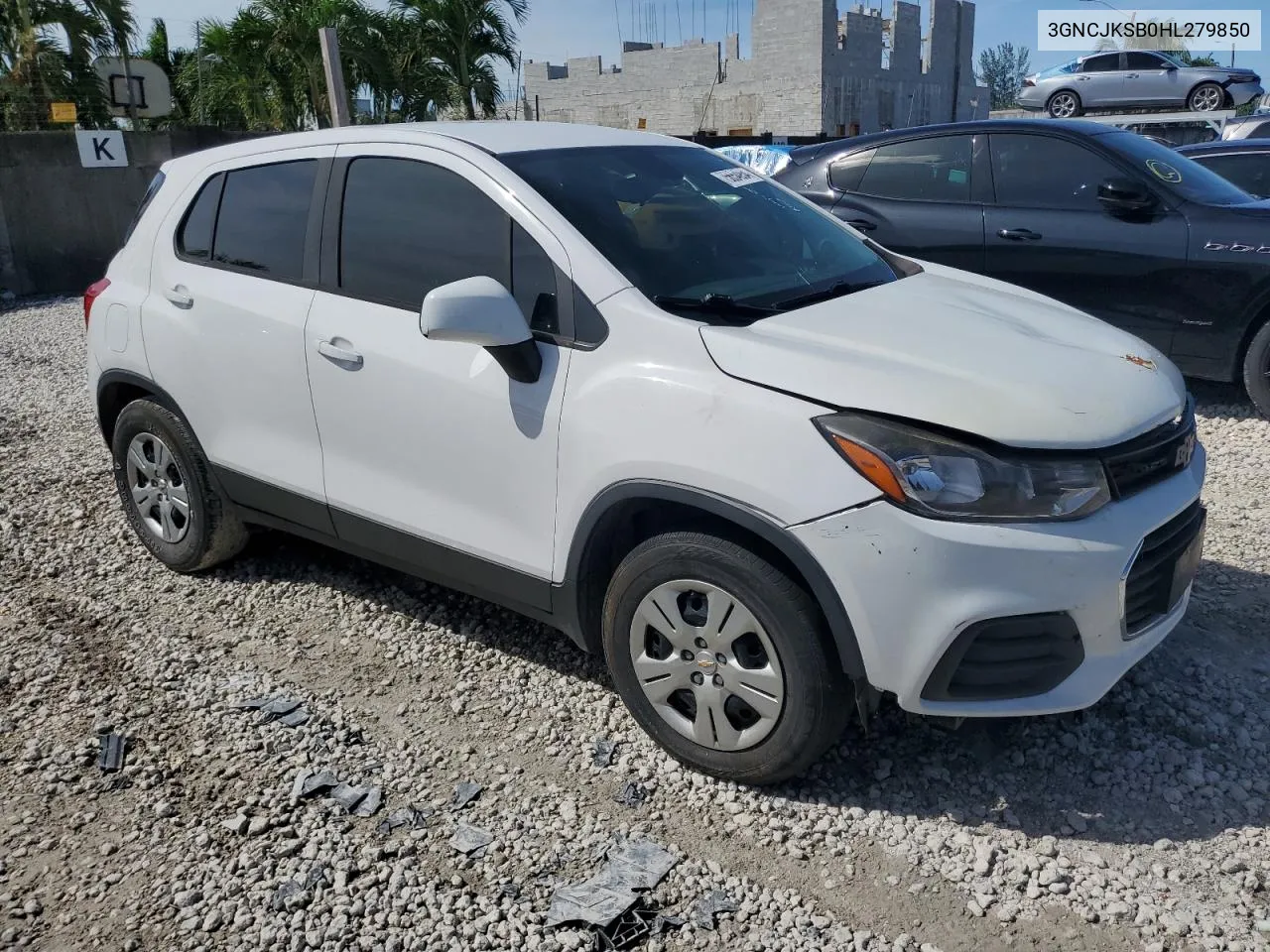 2017 Chevrolet Trax Ls VIN: 3GNCJKSB0HL279850 Lot: 75654954