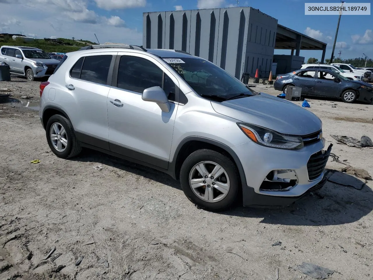 2017 Chevrolet Trax 1Lt VIN: 3GNCJLSB2HL189749 Lot: 75842584