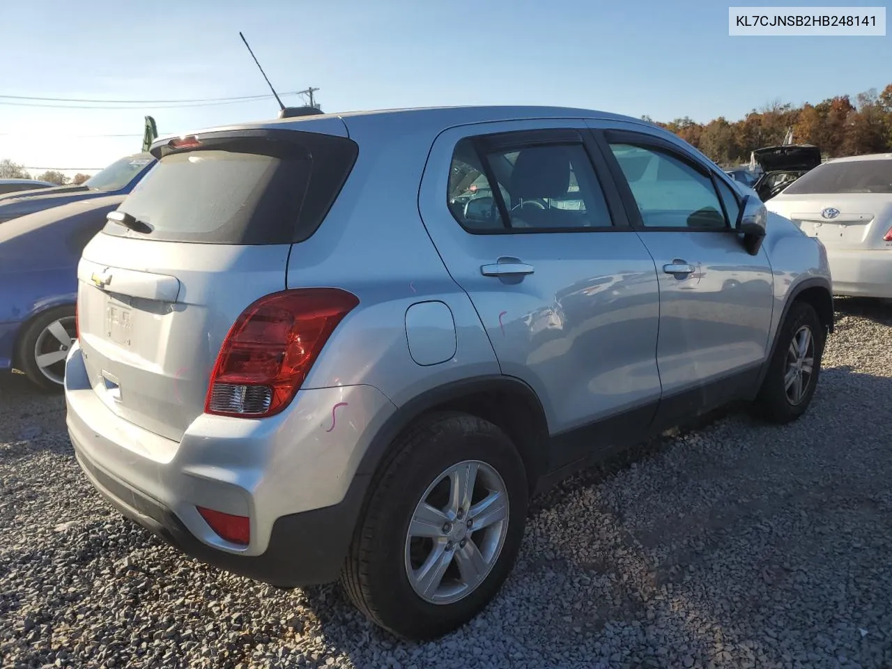 2017 Chevrolet Trax Ls VIN: KL7CJNSB2HB248141 Lot: 75989744