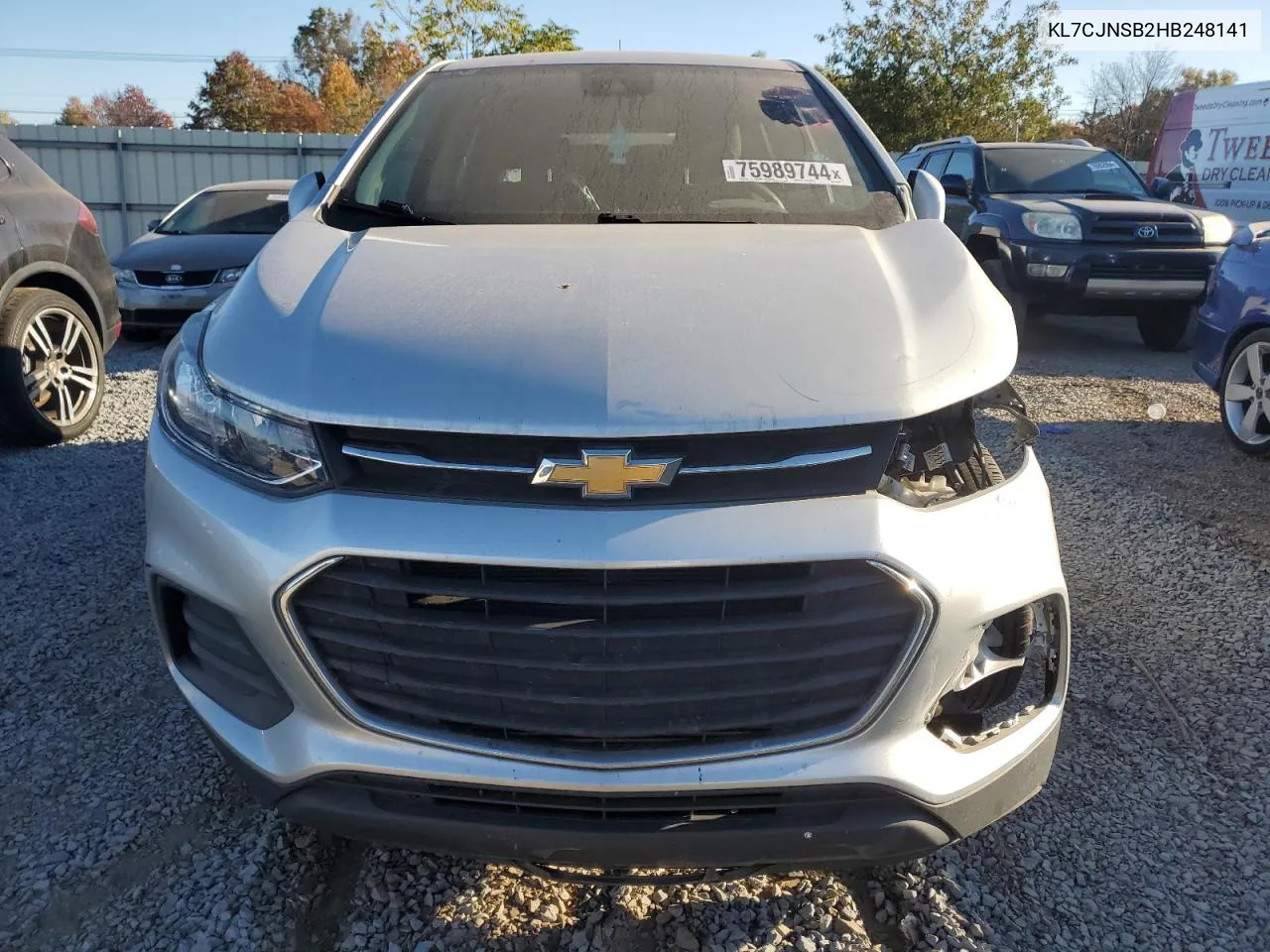 2017 Chevrolet Trax Ls VIN: KL7CJNSB2HB248141 Lot: 75989744