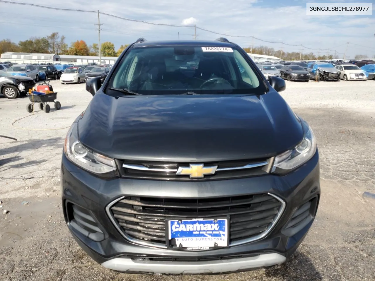 2017 Chevrolet Trax 1Lt VIN: 3GNCJLSB0HL278977 Lot: 76038274