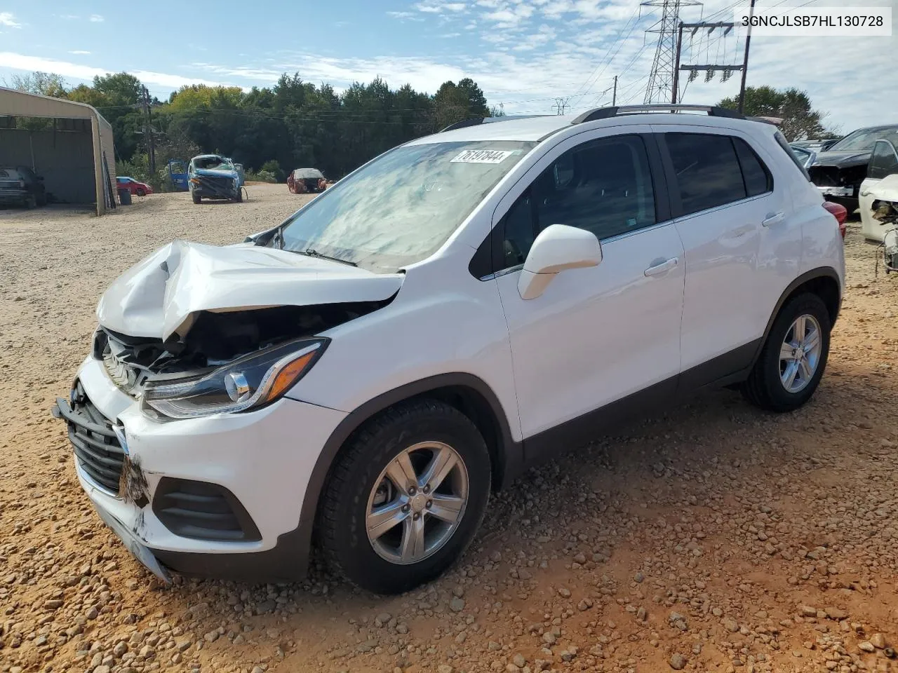 2017 Chevrolet Trax 1Lt VIN: 3GNCJLSB7HL130728 Lot: 76197844