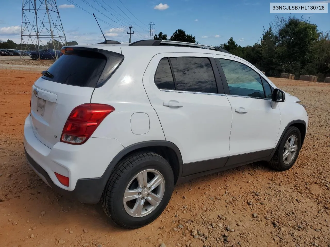 2017 Chevrolet Trax 1Lt VIN: 3GNCJLSB7HL130728 Lot: 76197844