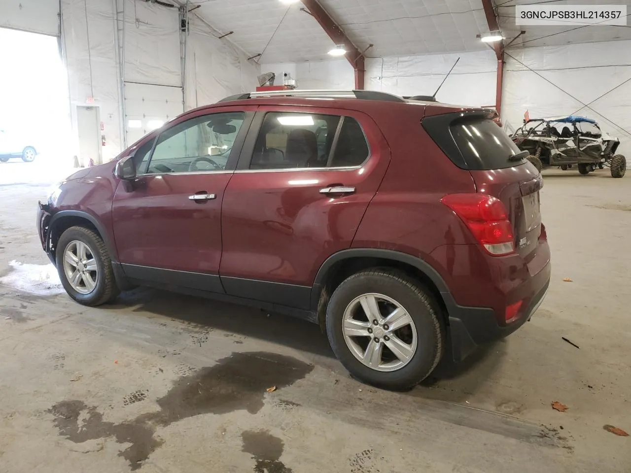 2017 Chevrolet Trax 1Lt VIN: 3GNCJPSB3HL214357 Lot: 76230304