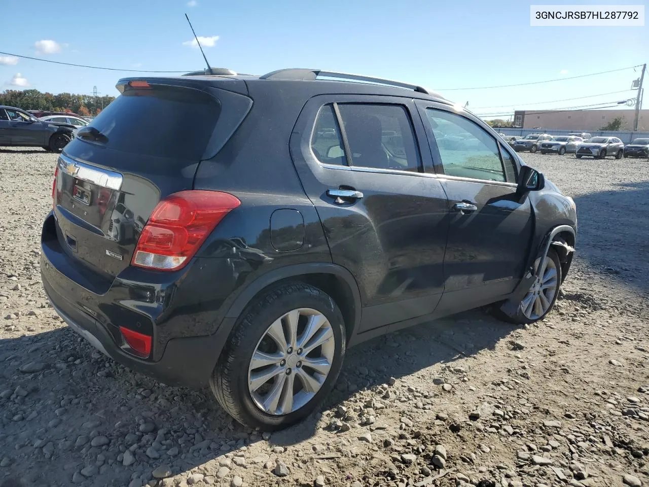 2017 Chevrolet Trax Premier VIN: 3GNCJRSB7HL287792 Lot: 76240294