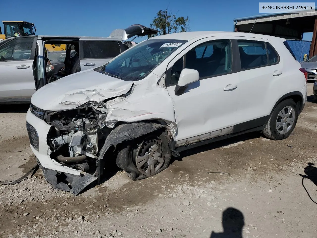 2017 Chevrolet Trax Ls VIN: 3GNCJKSB8HL249916 Lot: 76362184