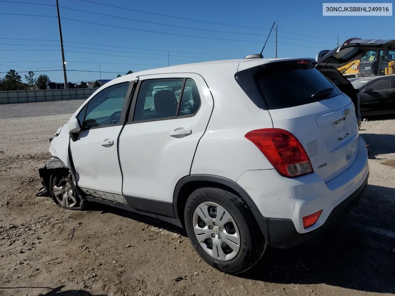 2017 Chevrolet Trax Ls VIN: 3GNCJKSB8HL249916 Lot: 76362184