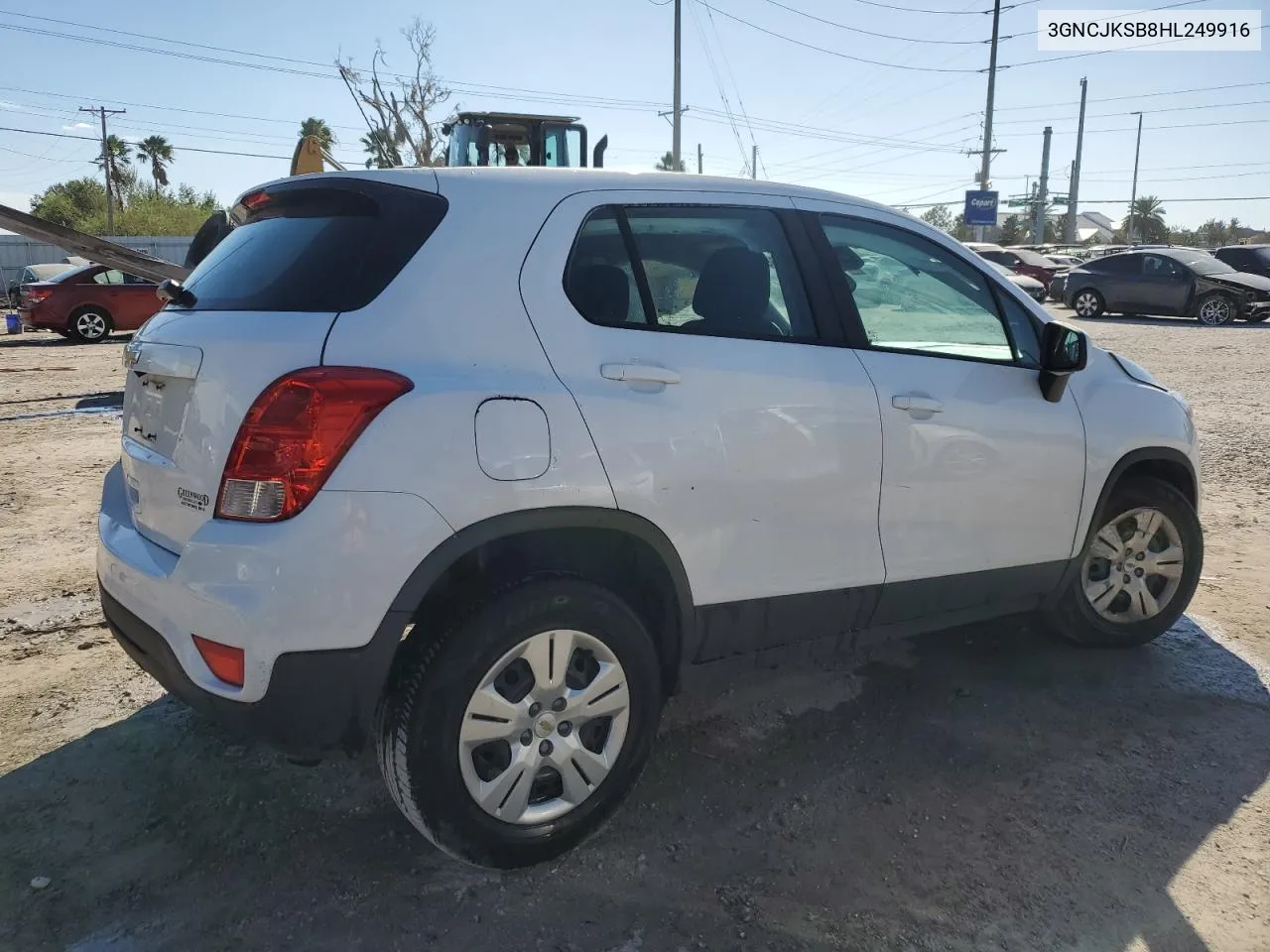 2017 Chevrolet Trax Ls VIN: 3GNCJKSB8HL249916 Lot: 76362184