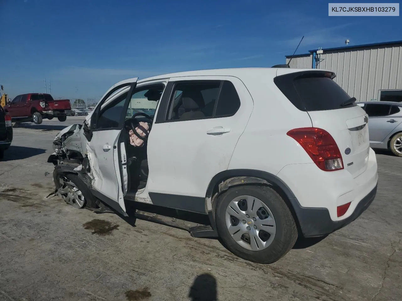 2017 Chevrolet Trax Ls VIN: KL7CJKSBXHB103279 Lot: 76380574