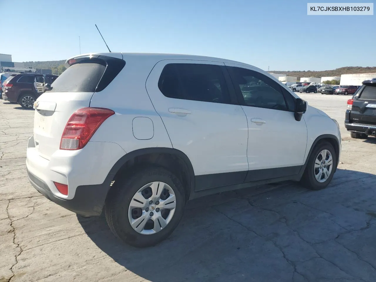 2017 Chevrolet Trax Ls VIN: KL7CJKSBXHB103279 Lot: 76380574