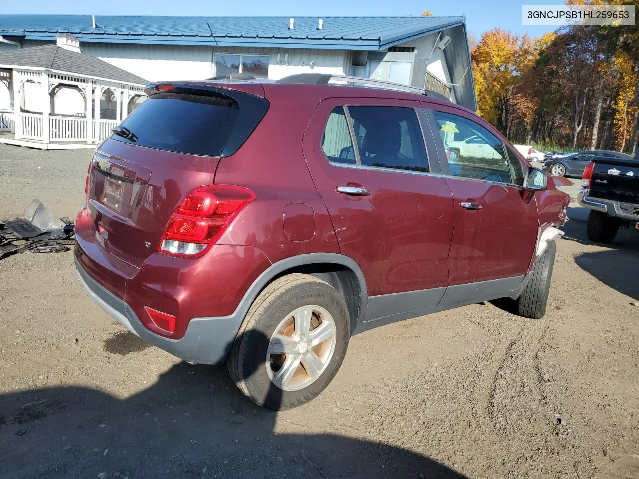 2017 Chevrolet Trax 1Lt VIN: 3GNCJPSB1HL259653 Lot: 76968374