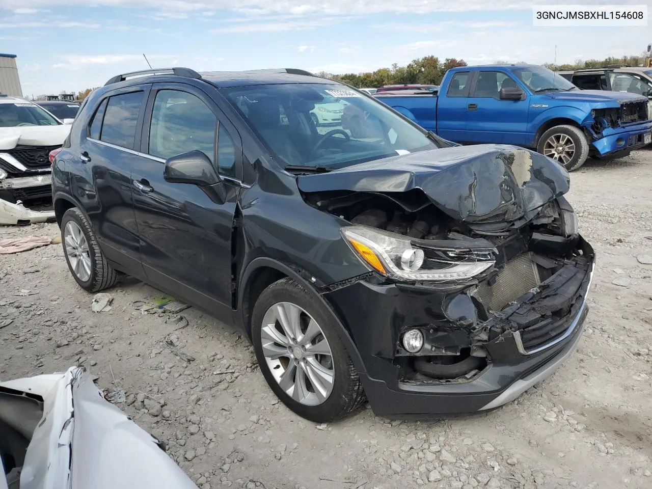 2017 Chevrolet Trax Premier VIN: 3GNCJMSBXHL154608 Lot: 77373824