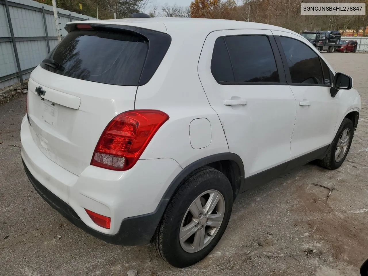 2017 Chevrolet Trax Ls VIN: 3GNCJNSB4HL278847 Lot: 77682514