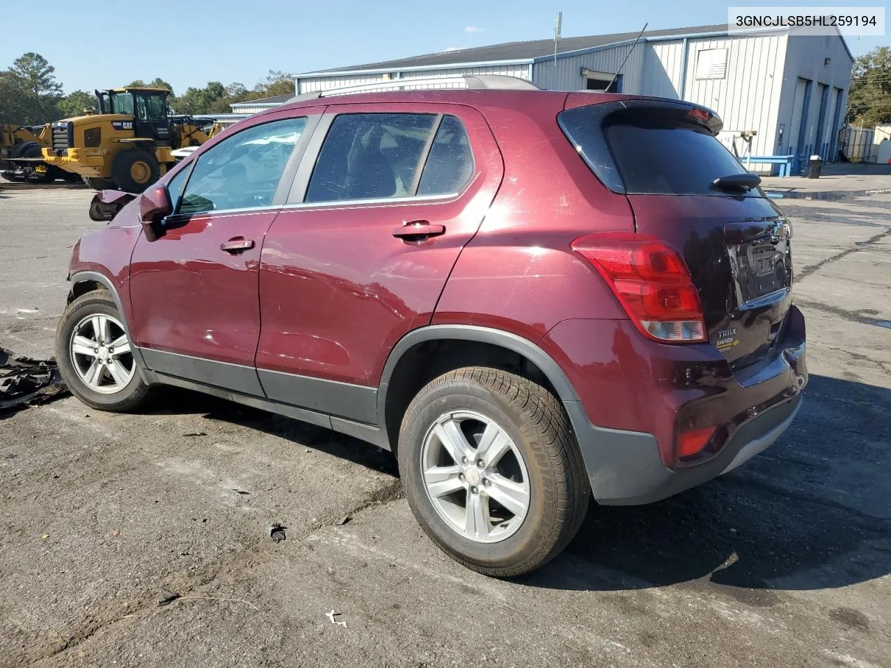 2017 Chevrolet Trax 1Lt VIN: 3GNCJLSB5HL259194 Lot: 77759574