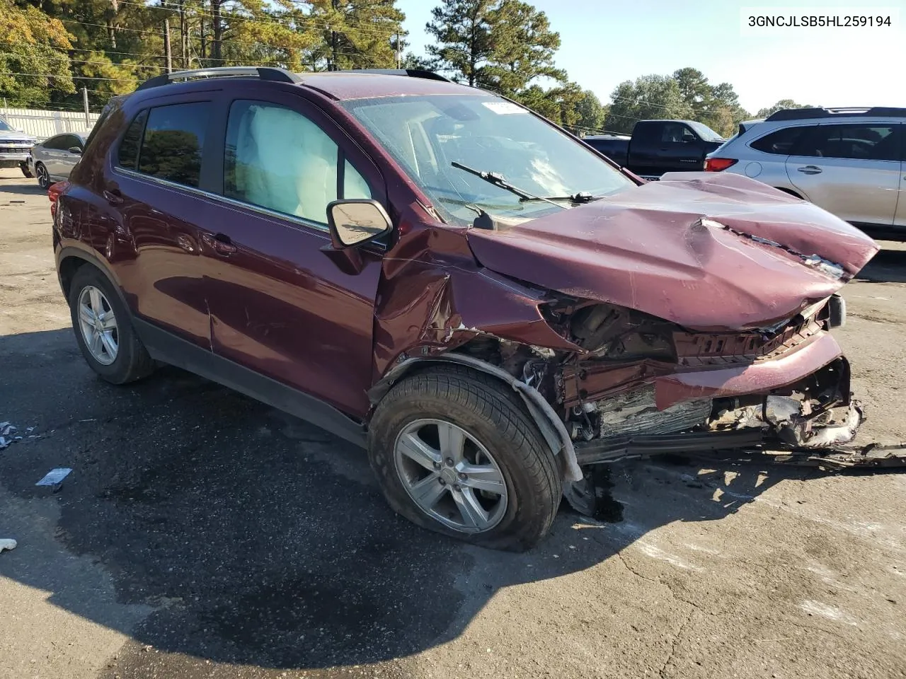 3GNCJLSB5HL259194 2017 Chevrolet Trax 1Lt